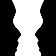 figure-ground faces and vase illusion