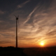 wind turbine and sun