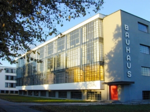 Bauhaus school building in Dessau