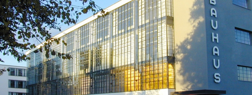 Bauhaus school building in Dessau