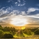 Panoramic rural landscape