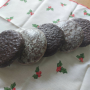 Lebkuchen biscuits with icing