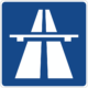 Autobahn road sign